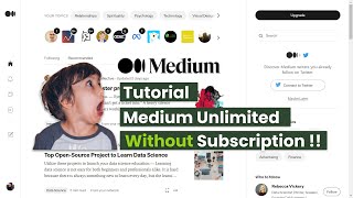 Details Baca Artikel Di Medium Secara Gratiss !! | Tutorial Medium Unlimited Without Subscription Update