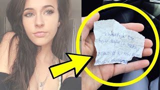 Девушка накормила бездомного, а он оставил ей записку с шокирующим содержанием…!