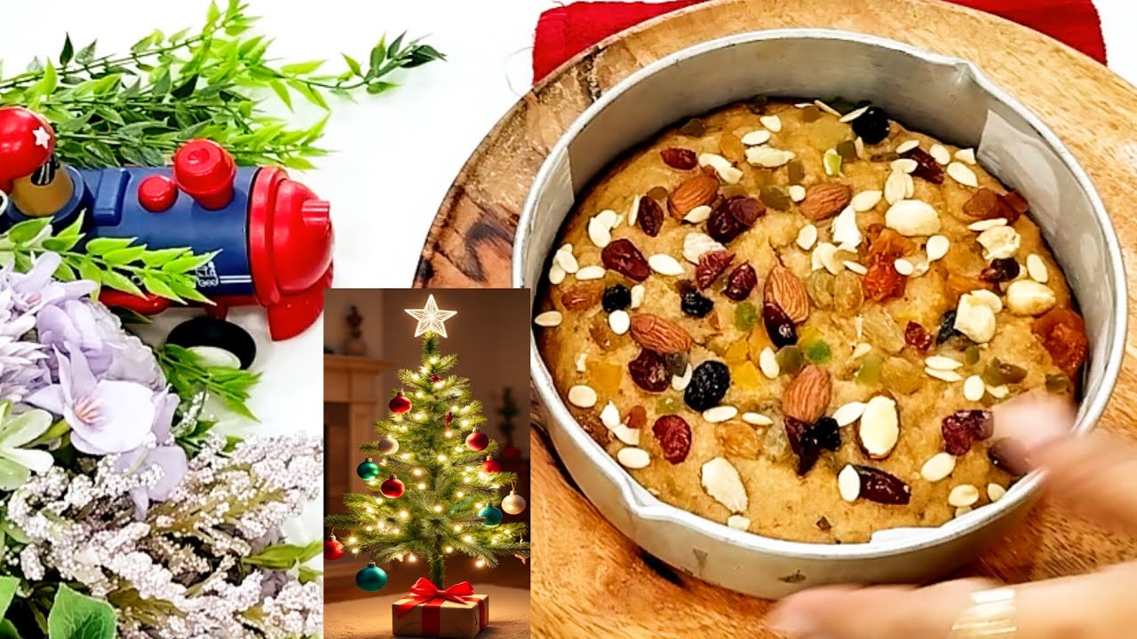 Christmas Special Jaggery Plum Cake Recipe | Full Loaded Nuts and Dry Fruits Plum Cake | 