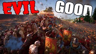 Every Army of EVIL vs Every Army of GOOD! - Ultimate Epic Battle Simulator UEBS 2