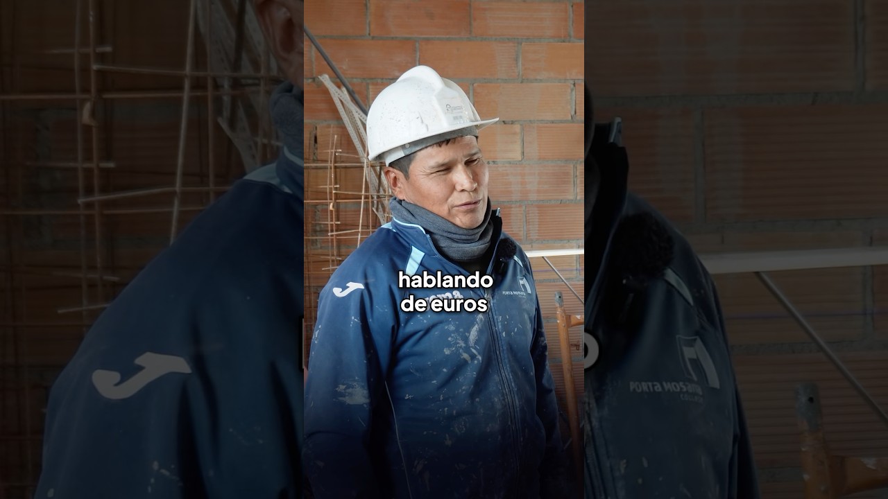 Albañil: En España gana 3 veces mas 💶 #albañil #obra #construccion #trabajo #españa