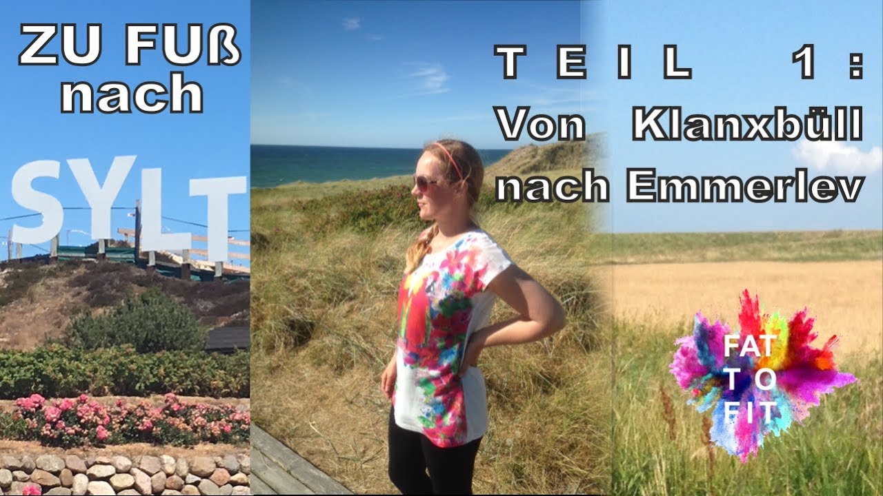 Zu Fuß nach Sylt - Von Klanxbüll nach Emmerlev wandern Teil 1 unserer Reise nach Sylt