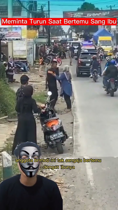 Siswa Brimob Tak Sengaja Bertemu Ibunya di Jalan Raya #brimob #polisi #viral