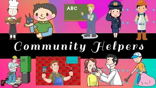 Community helpers for Kids| Jobs and Occupations for Preschool and Kindergarten| Kids Learning