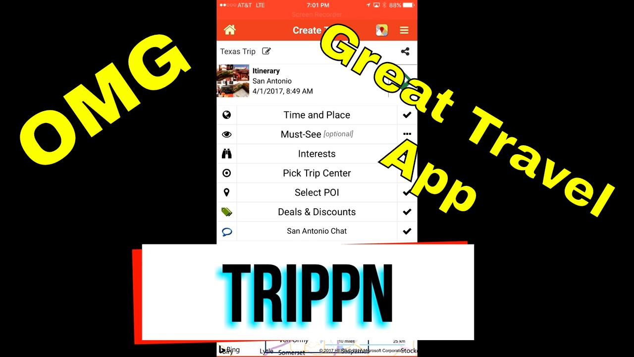 Trip Planning App 2017 Trippn Video App Review YouTube
