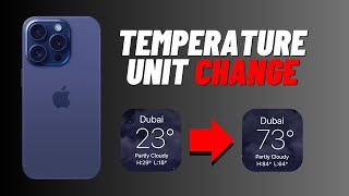 How to Change Temperature Unit on iPhone | Celsius to Fahrenheit