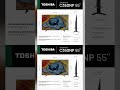 TOSHIBA 139 cm (55 inches)#amazon #shorts #googletv #smarttv #flipkart https://amzn.to/41Ew6qN