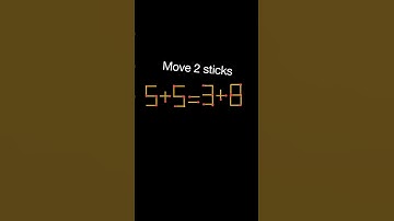 Move 2 matchsticks to make equation true | math riddles | math puzzle #matchstick #shorts