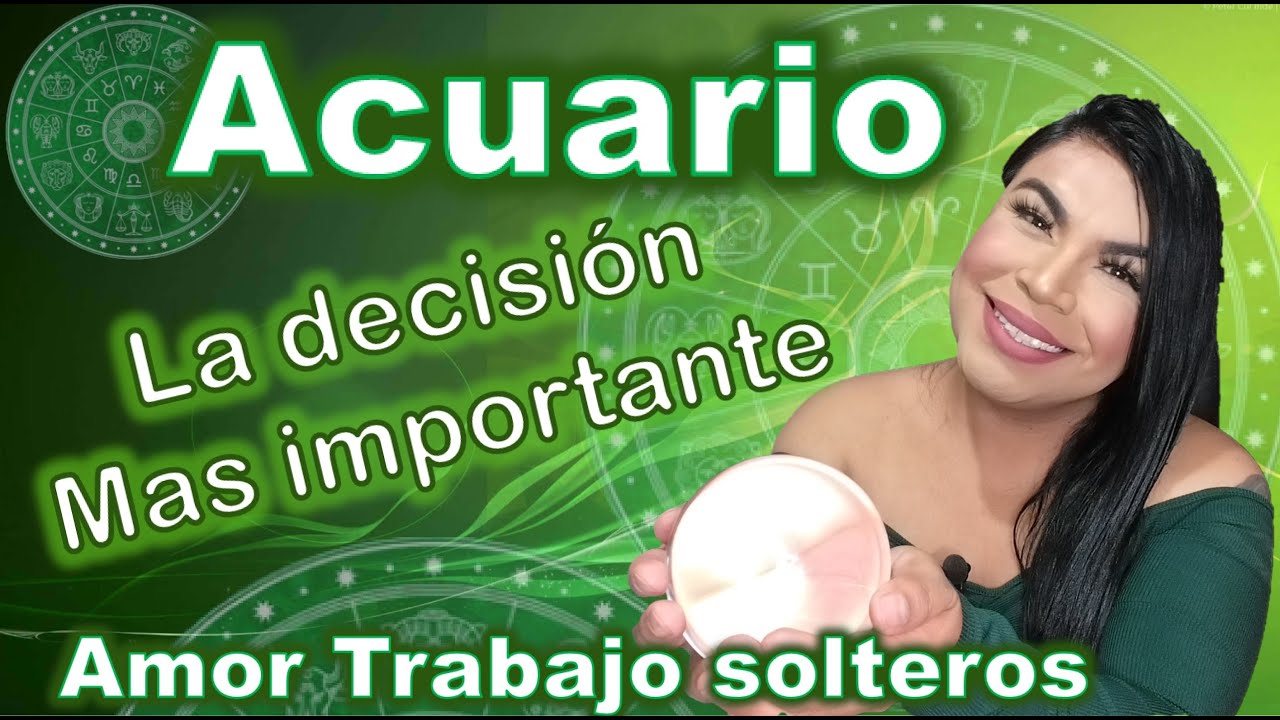 Acuario El amor de tu vida y la mejoría económica, Están en tus manos ...