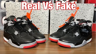 Air Jordan 4 Bred Reimagined Real Vs Fake review.