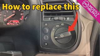 BMW 325i (E36) - How to replace a broken headlight switch