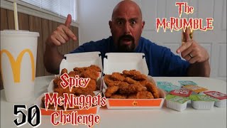McDonald s Spicy Mcnuggets 50 Nugget challenge THE McRUMBLE