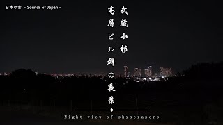 「高層ビル群の夜景」Night view of skyscrapers ／ 日本の音（Sounds of Japan) フィールドレコーディング