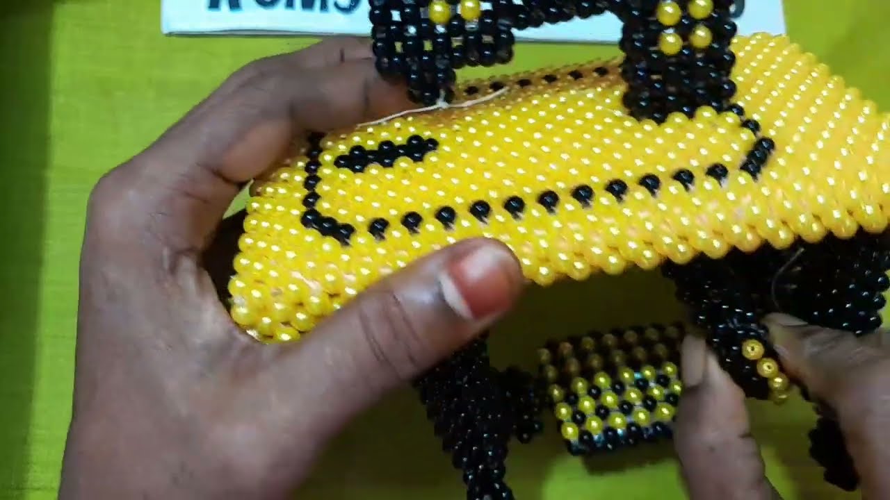 Beaded sewing machine part 4. பாசியில் தையல் மிஷின் பகுதி 4.komskreations, komathi sekar.