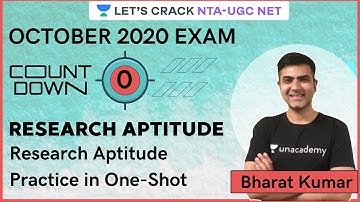 Research Aptitude Practice in One-Shot | Target NTA-UGC NET Paper 1 for 2020/2021 | Kumar Bharat