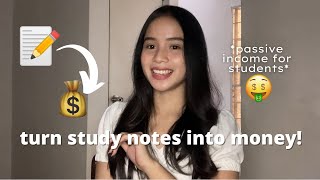 MAKE UP TO $5K/MONTH BY SELLING OLD STUDY NOTES | Lancetti