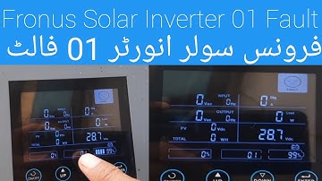Fronus solar inverter 4.2kw error 01 / all inverter error 01 repair. How to inverter repair error 01