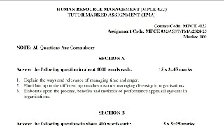 MPCE-032 MAPC 2nd Year Solved Assignment 2025 | IGNOU MAPC Complete Assignment Solution 2k25 Video