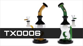 TX0006 | NG NICE GLASS Lunar Double Perc Bubbler