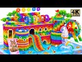 ASMR Video | Build Hamster Traps On Rooftop Of Colorful Water Park From Magnet Balls