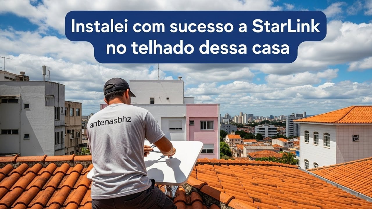 Starlink Geração 3: Minha Rotina de Instalação no Telhado!