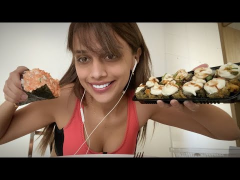 ASMR COMENDO COMIDA JAPONESA 🍣