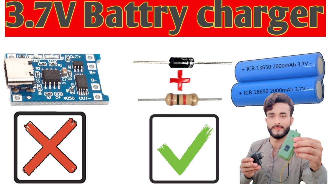 How to make 3.7 volt lithium ion battry charger using diode and ...