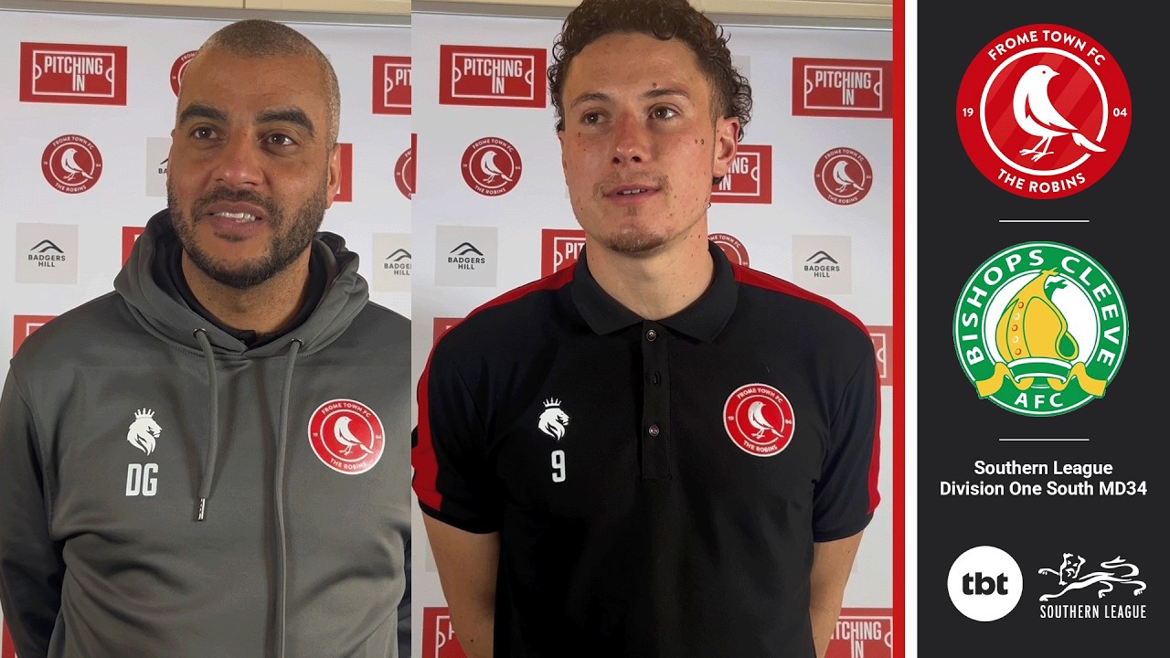 Post-Match Interviews: Bishops Cleeve (H) – Frome Town FC