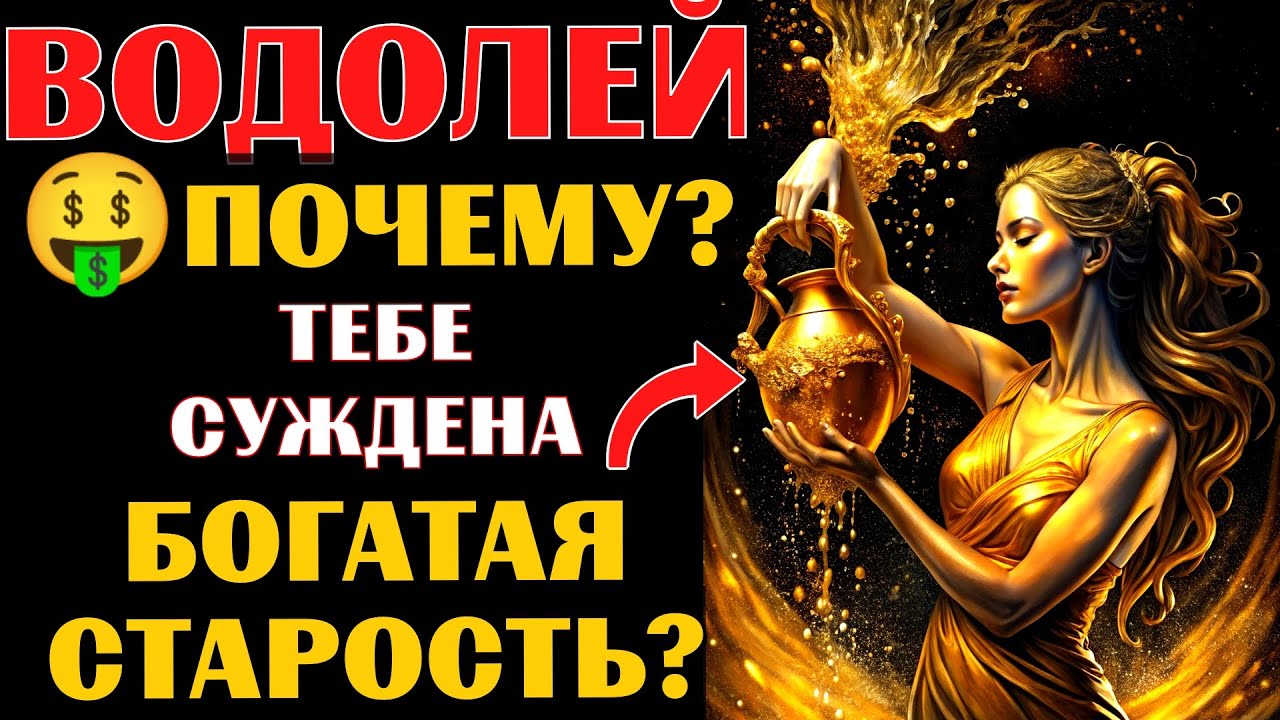 🤑30 причин, почему ♒ВОДОЛЕЮ суждена 💰БОГАТАЯ СТАРОСТЬ. Готовы❓ #водолей
