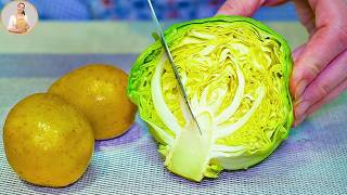 Cabbage with potatoes tastes better than meat. Why didn't I know about this potato recipe? ASMR by Tatiana Art Cooking 1,618 views 1 month ago 10 minutes, 27 seconds