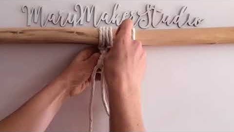 How to tie a Berry Knot Macrame