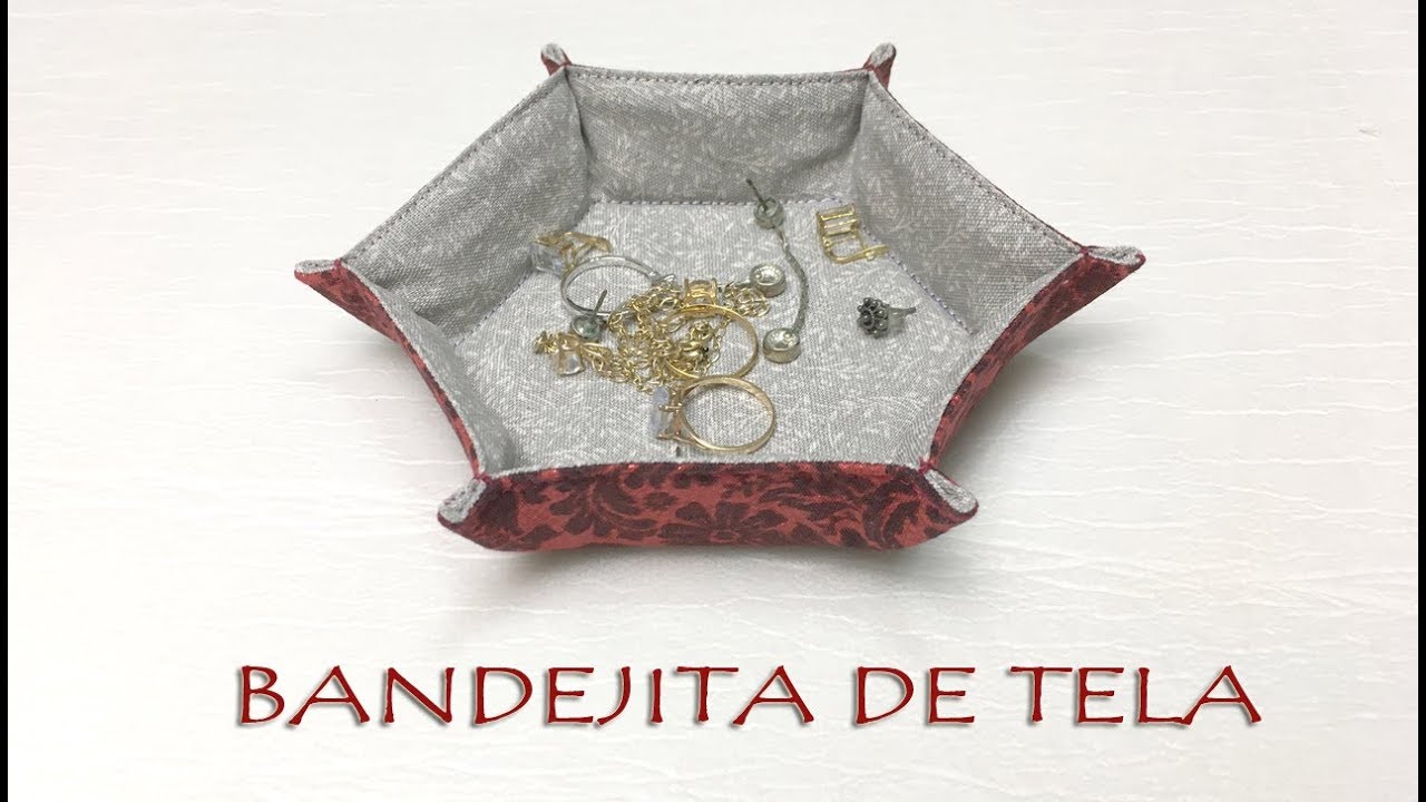 Cómo hacer una BANDEJITA DE TELA