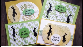 4 QUICK & SIMPLE BACKGROUND TECHNIQUES for easter cards with Lavinia stamps - part 1