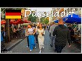 🇩🇪 Düsseldorf Evening Walking Tour 🏙 4K Walk During Corona Pandemic ☀️ Germany 🇩🇪 (Sunny Day)