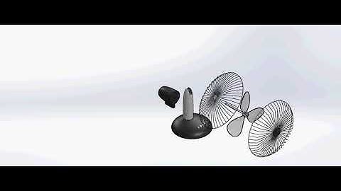 Table Fan Animation Video