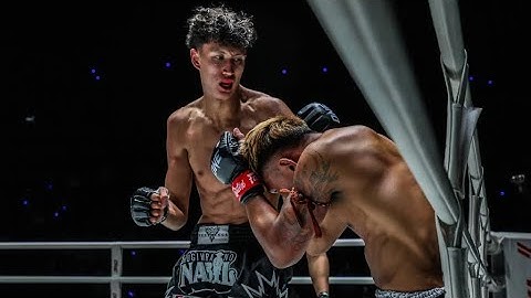 นาบิลแทงเข่าใส่กุหลาบดำน็อคคาที่! กุหลาบดํา สจ.เปี๊ยกอุทัย vs Nabil Anane | ONE CHAMPIONSHIP