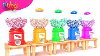 colorful candy song learn colors bluloo nursery rhymes kids