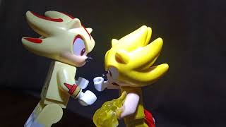 Super sonic vs super Shadow (sonic movie 3) lego stop motion part1