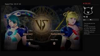 Sailor Moon VS Sailor Mercury (lame, lol) PS4 Soul Calibur 6