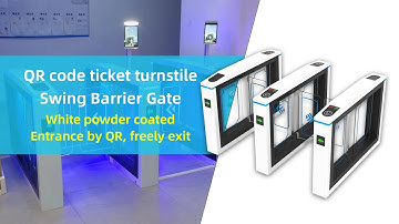 STXtek Turnstile Entry System with QR Barcode Scanning, QR code Turnstile, QR Ticket Turnstile