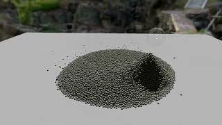 Pure GPU simulation of N spheres collision