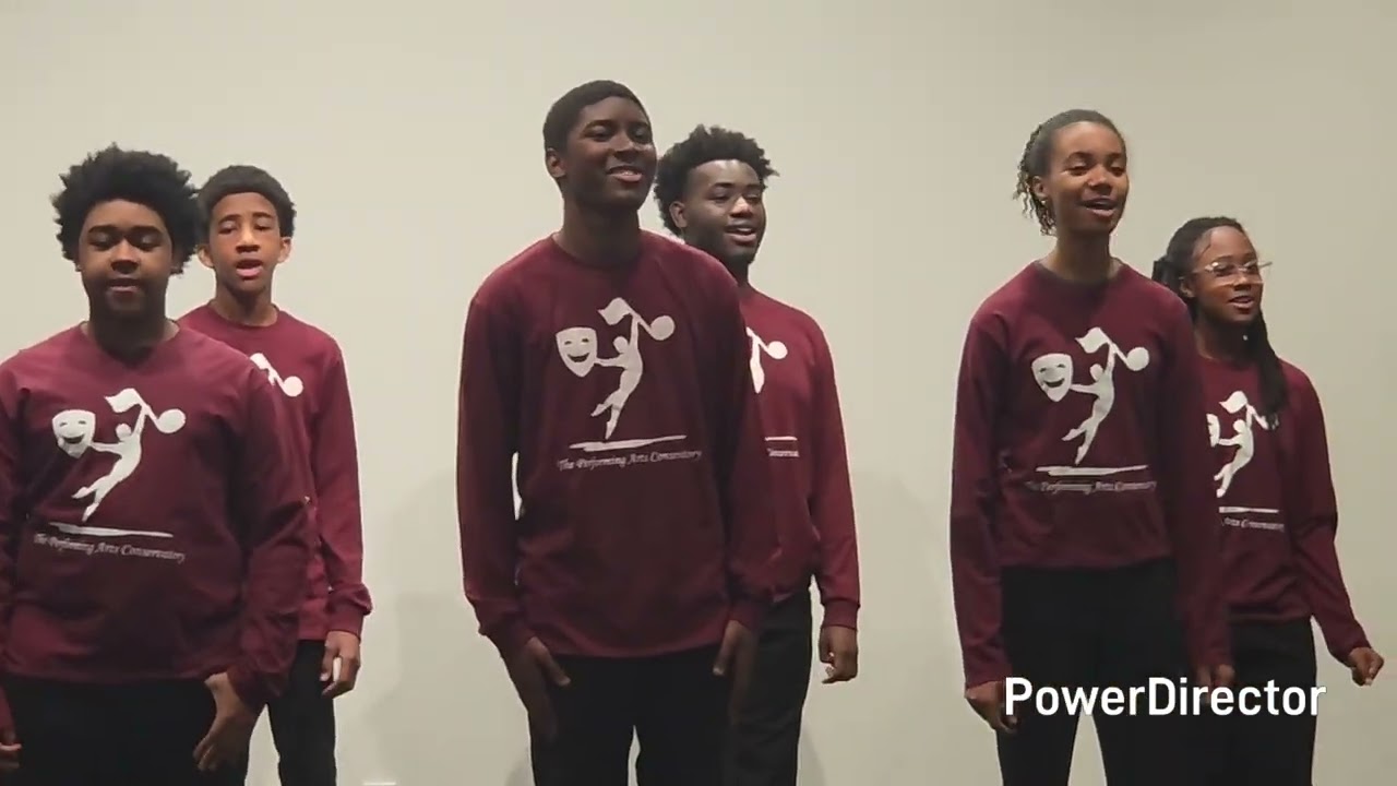 Tyrell with The Performing Arts Conservatory  sings for MLK Day