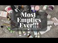The Biggest Pile of Beauty Empties...EVER!!!!