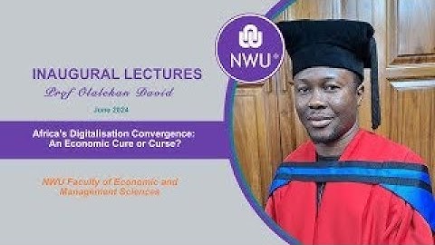 Inaugural Lecture | Prof Olalekan David