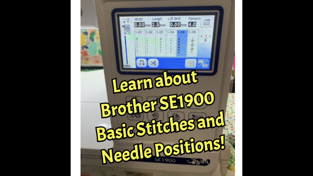 How to Thread the Brother SE1900 Sewing and Embroidery Machine