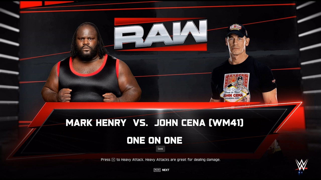 John Cena vs Mark Henry - WWE 2K25 Gameplay