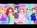 My Talking Angela'm 2 😻 || Pregnancy | Anna vs Elsa vs Rapunzel vs Barbie vs Ariel vs Wednesday ||