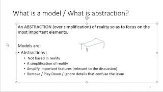 Models Abstraction