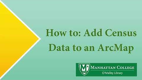 How to: Add Census Data to an ArcMap