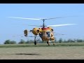 Kamov Ka-26 engine startup, take off and low pass